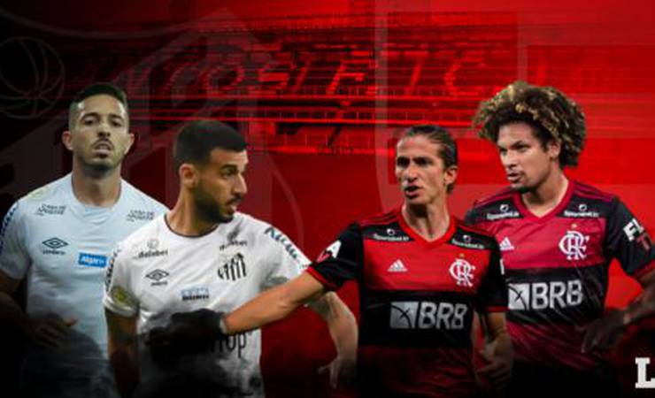 Na Vila, Flamengo e Santos colocam à prova gosto pela posse de bola e fazem duelo particular no Brasileirão