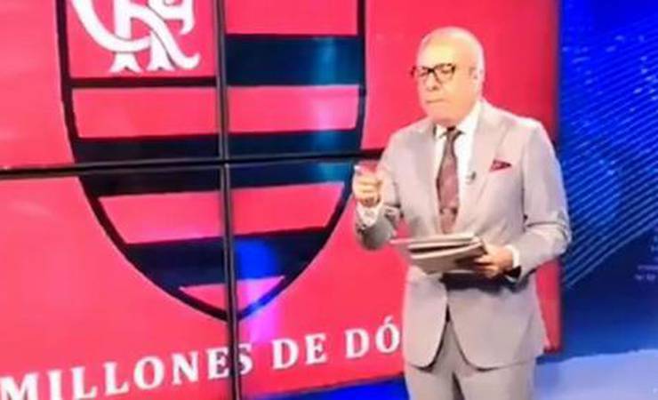 Flamengo usa direito de resposta, e apresentador equatoriano lê nota de repúdio ao vivo após acusações