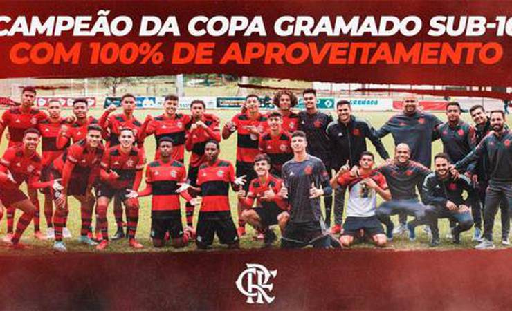 Sub-16: Flamengo vence o Palmeiras e conquista a Copa Gramado