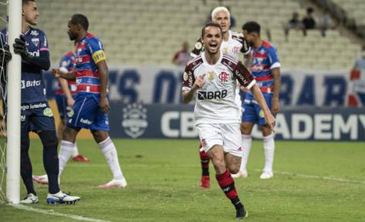 VÍDEO: veja os gols da vitória do Flamengo sobre o Fortaleza no Castelão