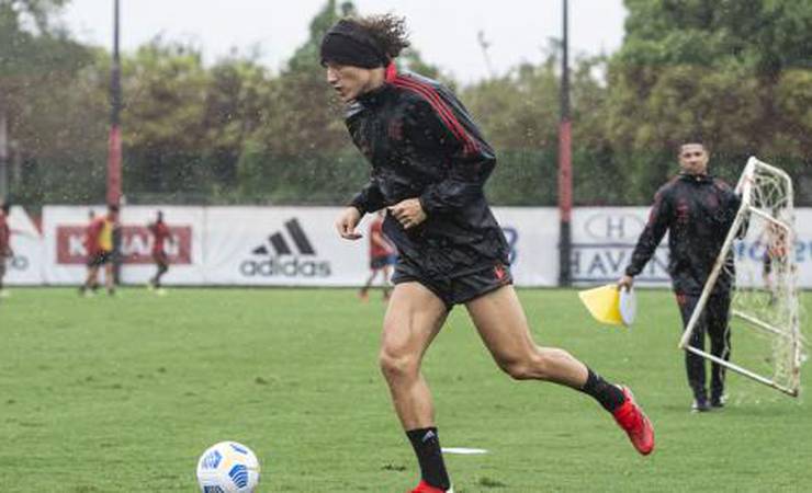Flamengo: após lesão em jogo da Libertadores, David Luiz inicia atividades de transição no gramado