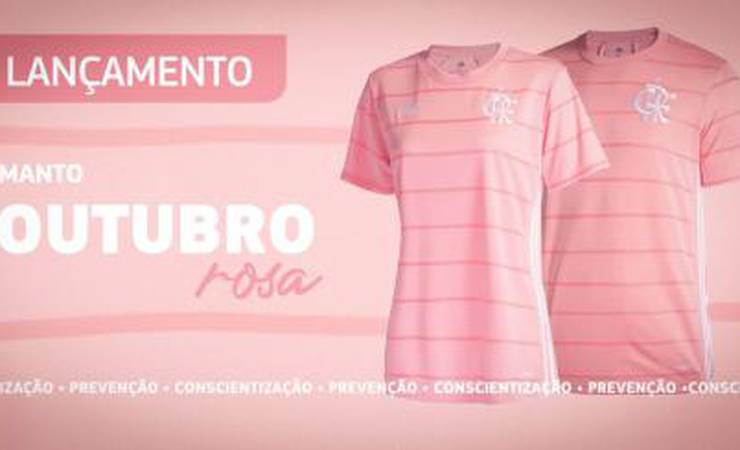 Flamengo lança nova camisa alusiva ao Outubro Rosa e anuncia doação