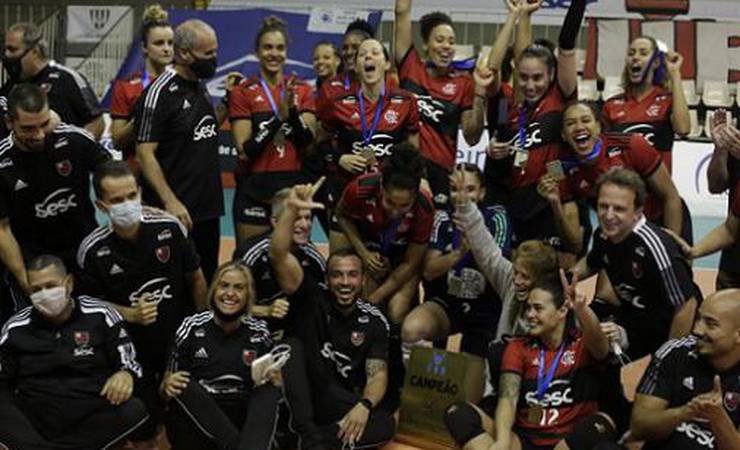 Fluminense iguala série, mas Sesc RJ Flamengo conquista o Campeonato Carioca de vôlei no Golden Set