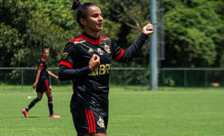 Flamengo goleia o Bangu pelo Carioca Feminino em manhã de homenagem à Marília Mendonça