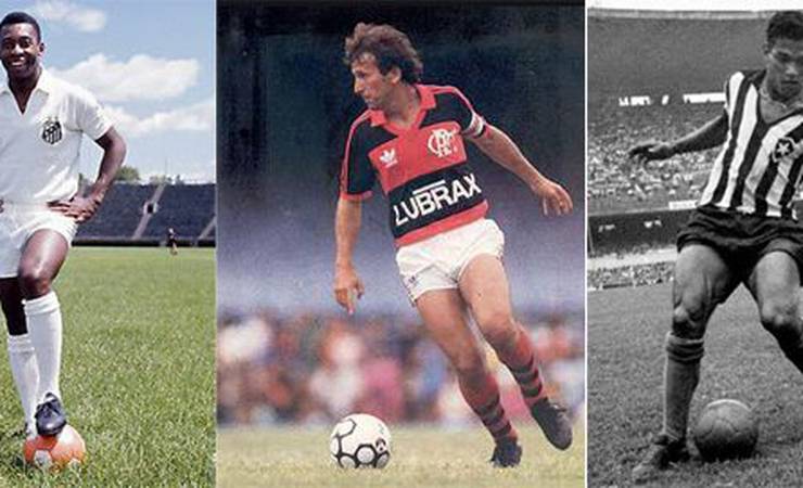 Santos, Flamengo e Botafogo: unanimidade sobre seus maiores craques!