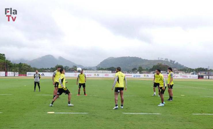 Filipe Luís treina todo o grupo do Flamengo para a finalíssima da Copa do Brasil