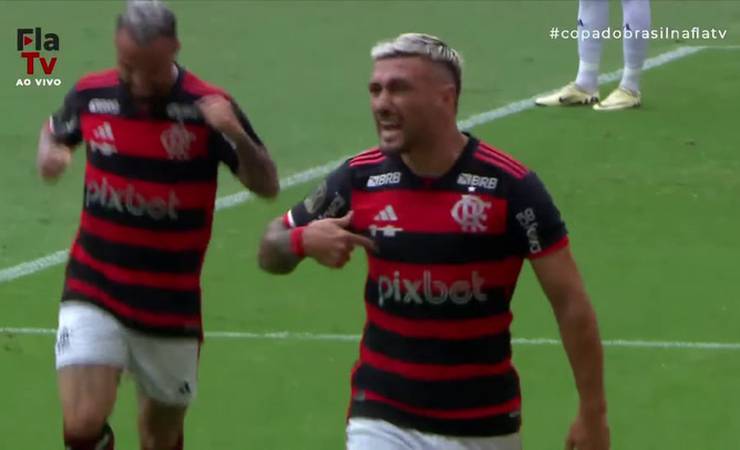 Gols do Flamengo no jogo de ida da final da Copa do Brasil 2024