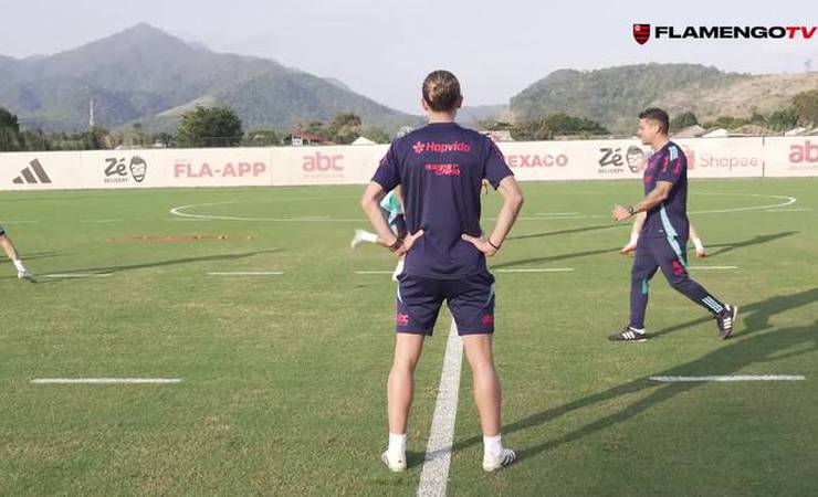 Flamengo treina para enfrentar o Mirassol pelo Brasileirão
