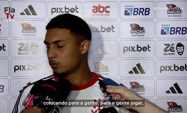 Dyogo Alves mostra tranquilidade em representar o Flamengo: 'A pressão já passou'