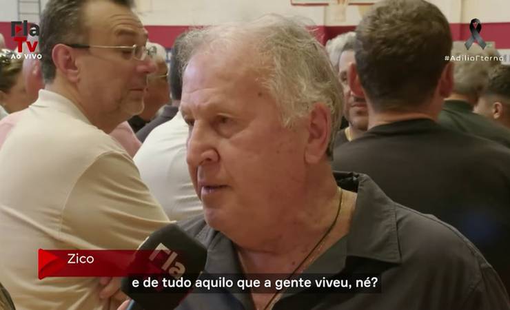 Zico relembra amizade e presta homenagens a Adílio