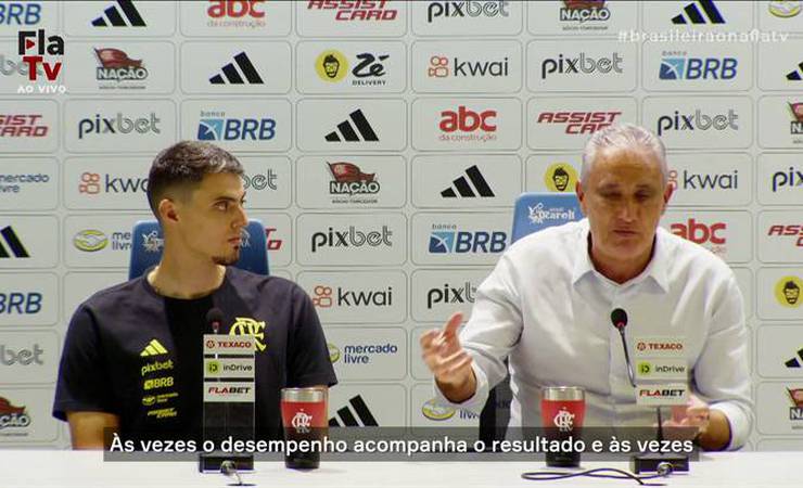 Tite lamenta empate após 'grande desempenho' do Flamengo