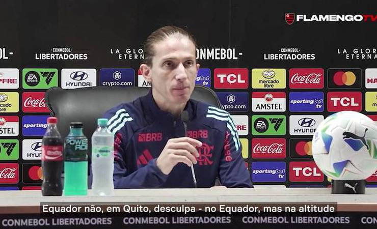 Filipe Luís: 'É sempre muito difícil jogar na altitude de Quito'
