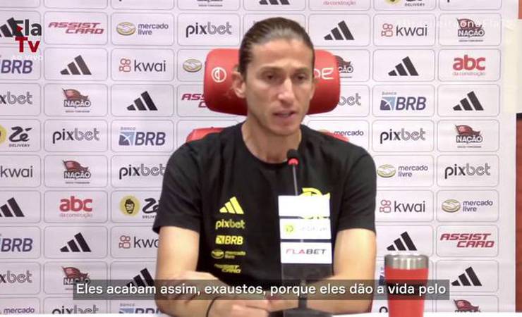 Filipe Luís explica poucas mudanças em empate do Fla no Beira-Rio