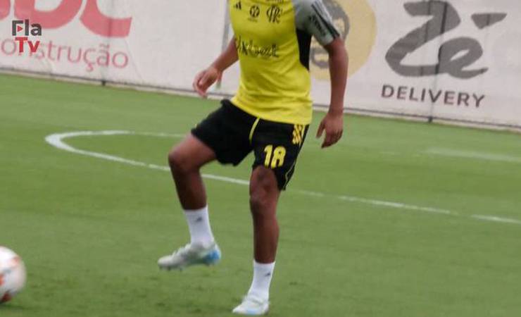 De La Cruz participa do primeiro treino do Flamengo em semana de Libertadores