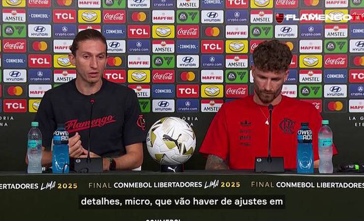 Filipe Luís diz que tem time definido e que vai tentar surpreender na final