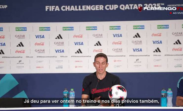 Filipe Luís espera dar minutos a Pedro contra o Pyramids