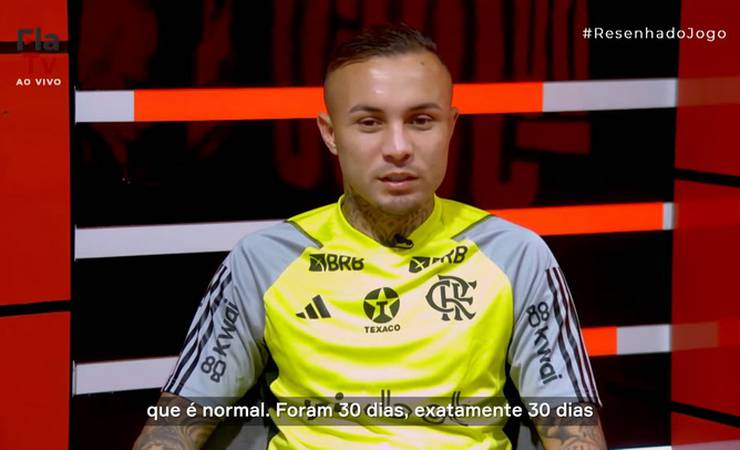 Cebolinha comenta forma física e momento 'mais difícil' do ano para o Flamengo