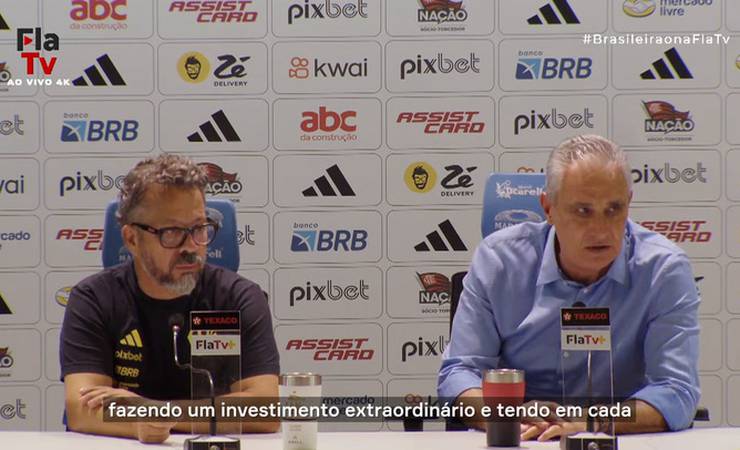 Tite analisa empate com Palmeiras e comenta busca por reforços no Flamengo