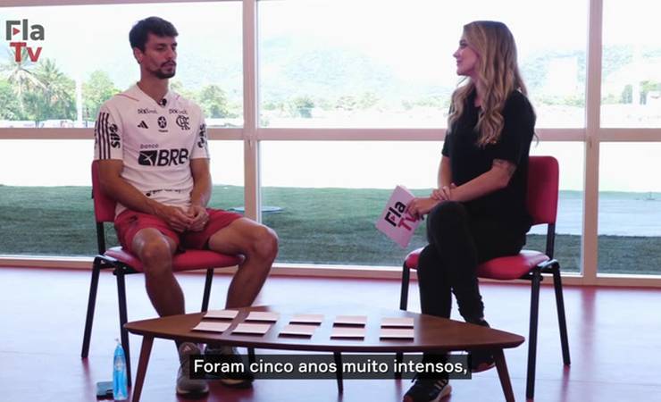 Rodrigo Caio sobre seus cinco anos de Fla: "A única palavra que fica é gratidão"