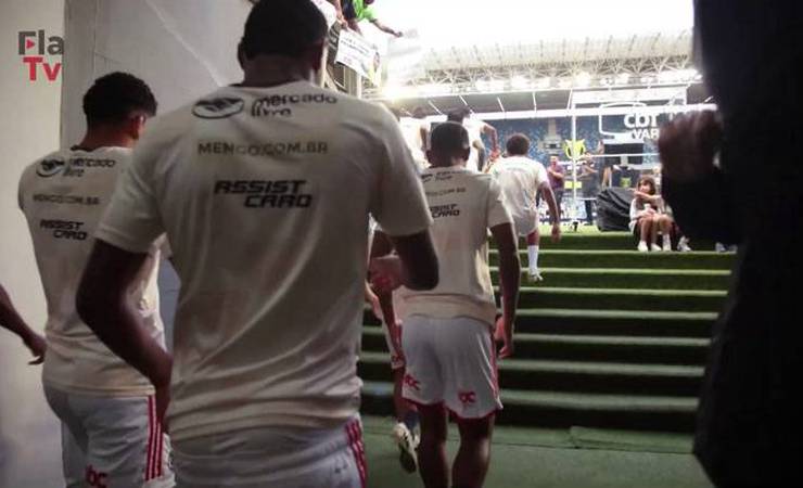 Bastidores da vitória do Flamengo contra o Cuiabá