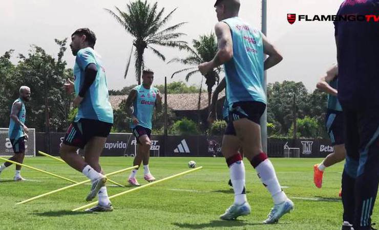 Flamengo segue se preparando para receber o Palmeiras no Maracanã