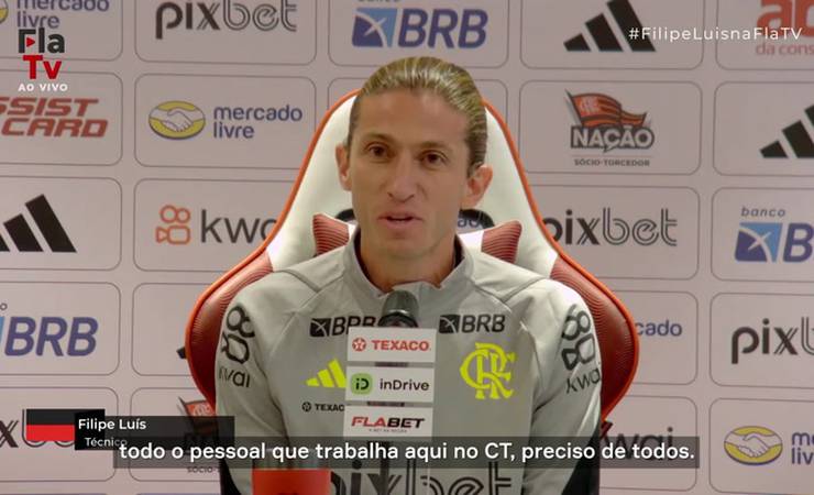 Apresentado no Flamengo, Filipe Luís fala em privilégio e afirma: 'Me preparei muito'