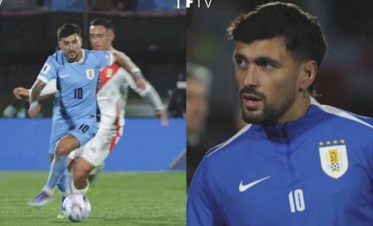 Seleção Uruguaia destaca Arrascaeta com música da torcida do Flamengo após vitória sobre o Peru