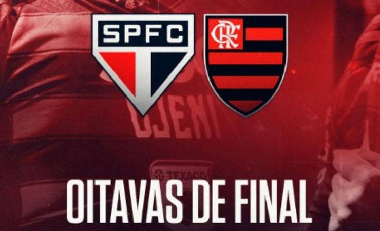 Flamengo enfrenta São Paulo em jogo único das oitavas da Copa do Brasil no Morumbi