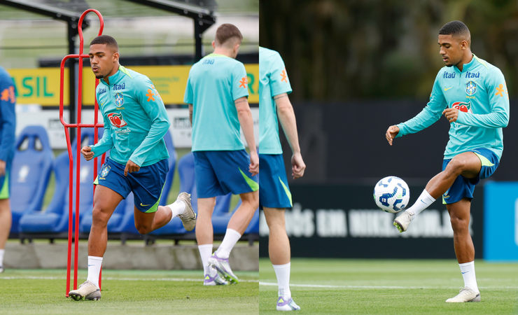 Flamengo destaca Samuel Lino em preparação da Seleção Brasileira para jogo decisivo contra a Bolívia