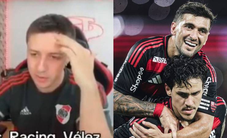 Torcedor do River Plate elogia gol de Arrascaeta em vitória do Flamengo por 8 a 0