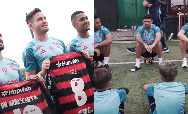 Flamengo Celebra Dia das Crianças com Visita do Sub-10 e Arrascaeta Compartilha Experiência no Mundial
