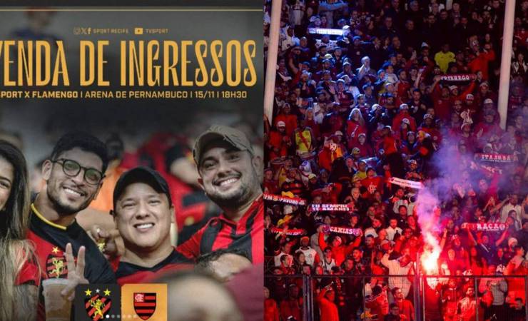 Flamengo enfrenta Sport com ingressos a preços inflacionados na Arena Pernambuco