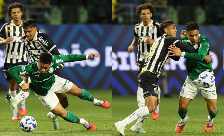 Vitor Roque brilha, e Palmeiras vence Santos; Flamengo fica a três pontos na tabela