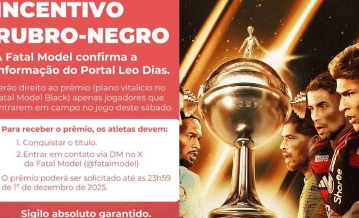 Prêmio inusitado: Flamengo tem plano vitalício prometido para final da Libertadores