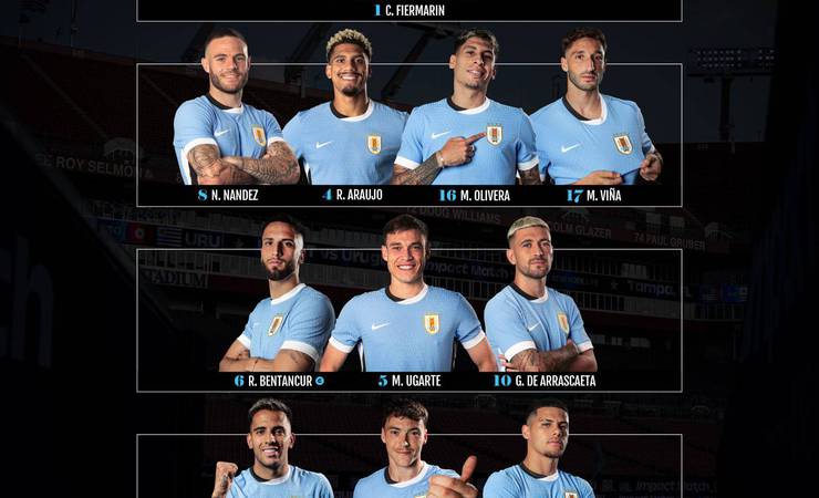 Arrascaeta e Viña são titulares no amistoso do Uruguai contra os EUA