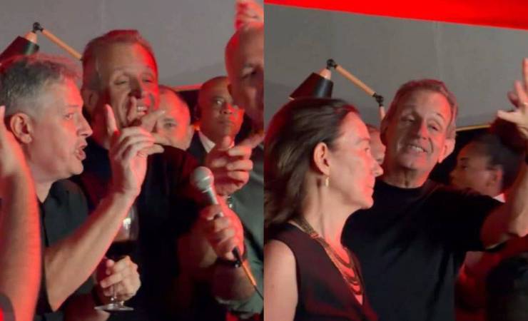 Na Gávea, Flamengo celebra títulos com pagode e provocações ao Palmeiras