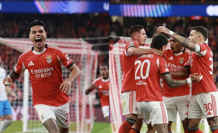 Richard Ríos brilha na vitória do Benfica sobre o Napoli na Champions League