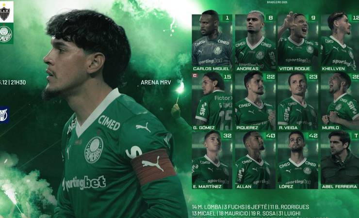 Palmeiras e Atlético-MG se enfrentam em jogo decisivo para o Brasileirão