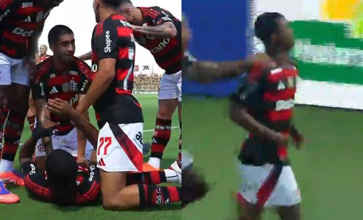 Douglas Telles abre o placar e Flamengo lidera contra o Mirassol no primeiro tempo