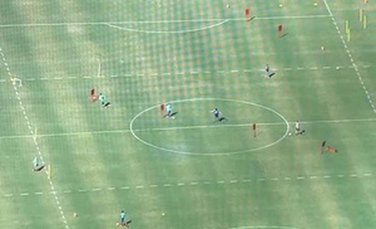 Globo flagra "treino proibido" do Fla com imagens em helicóptero