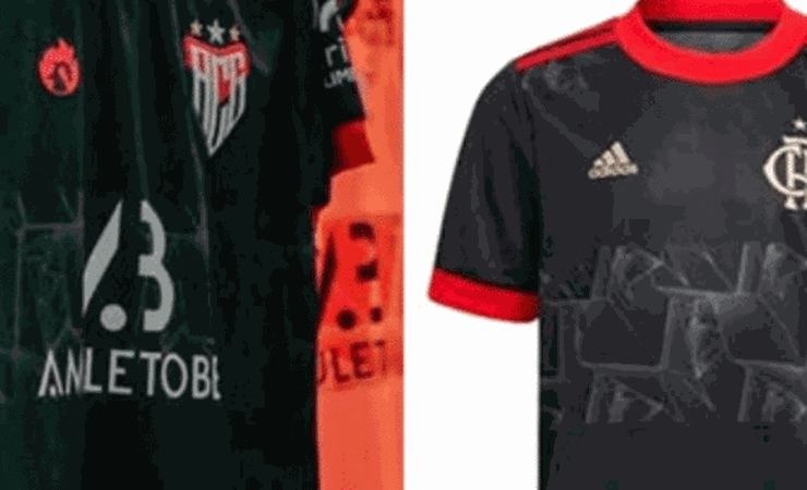 Atlético-GO 'imita' camisa antiga do Flamengo e diverte torcedores
