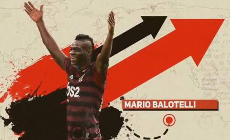 Balotelli no Flamengo? Brasileirão "põe" atacante no clube e confunde a web