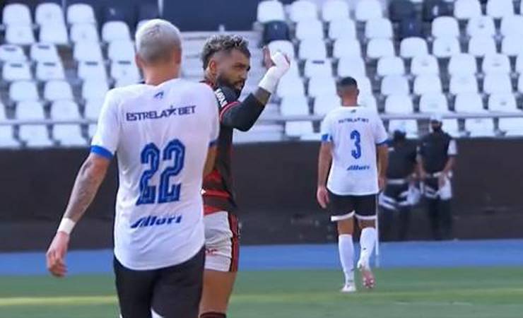 Gabigol se desentende com torcida do Fla e provoca após receber vaias