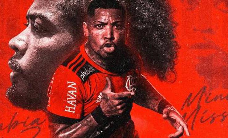 Flamengo anuncia a contratação do atacante Marinho, ex-Santos