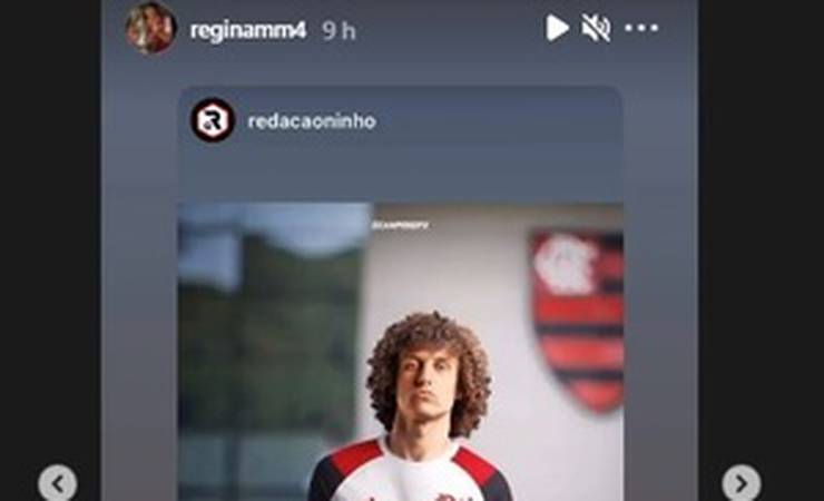 Mãe de David Luiz publica montagem do jogador com a camisa do Flamengo