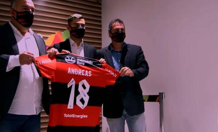 Flamengo corre para possibilitar estreia de Andreas Pereira contra o Grêmio