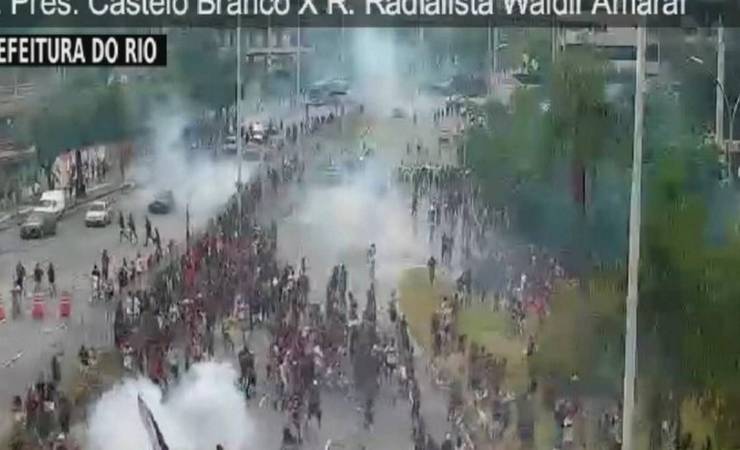 PM age para evitar aglomeração no entorno do Maracanã para 'final' do Brasileiro