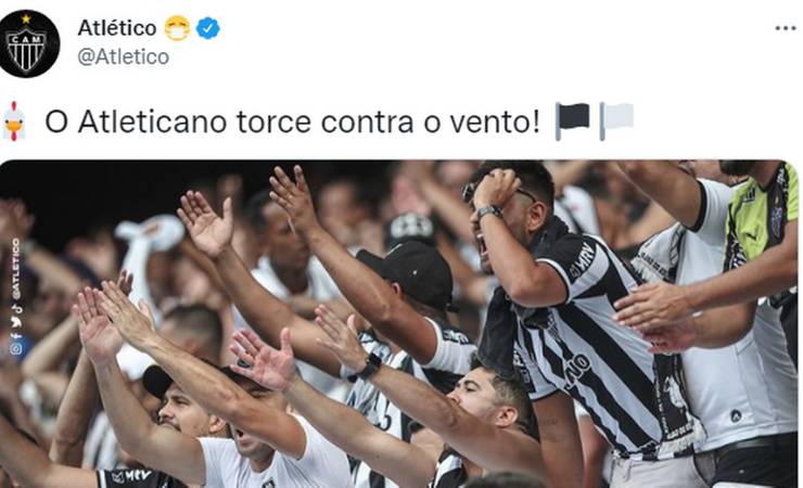 Do vento ao cheirinho: perfil oficial do Atlético-MG não perdoa e zoa Flamengo após título da Supercopa