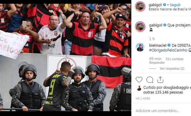 Gabigol ironiza STJD após ser julgado pela forma como celebra gols: 'Que protejam a plaquinha'