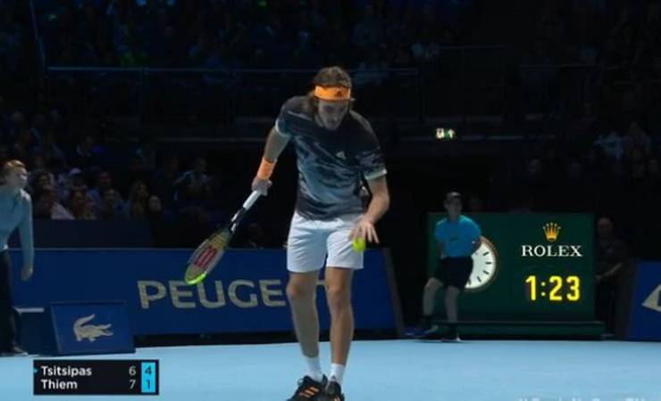 Torcedor do Flamengo grita 'Hoje tem gol do Gabigol' durante final do ATP Finals de tênis